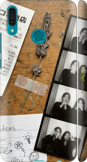 3D пластиковый матовый чехол 'Aesthetic Scrapbook Collage' для Huawei Y9 2019 изображение 9