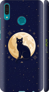 3D пластиковый матовый чехол 'Cute Cat Celestial/Witchy' для Huawei Y9 2019 изображение 5