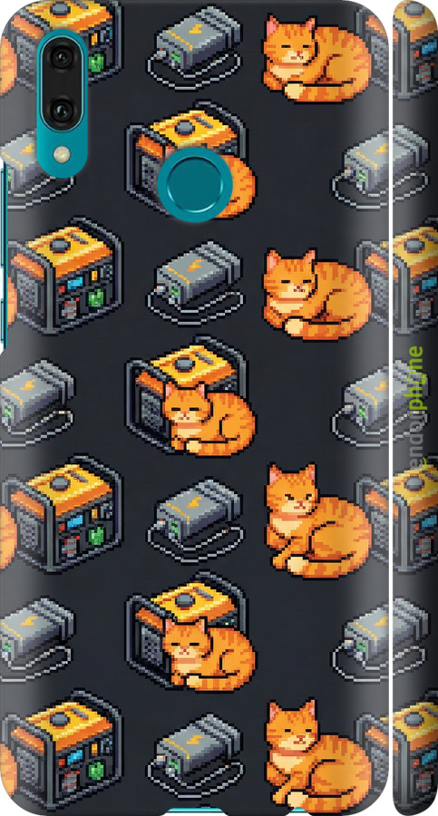 3D пластиковый матовый чехол Autonomous Zone для Huawei Y9 2019 - 6771m-1602 изображение 