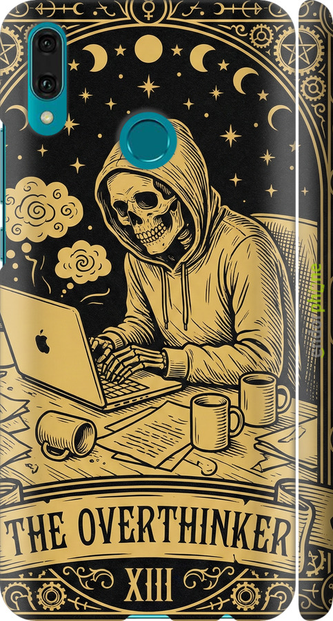 3D пластиковый матовый чехол The Overthinker для Huawei Y9 2019 - 6774m-1602 изображение 