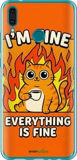 Силиконовый чехол Funny Cat для Huawei Y9 2019 - 6786u-1602 изображение 