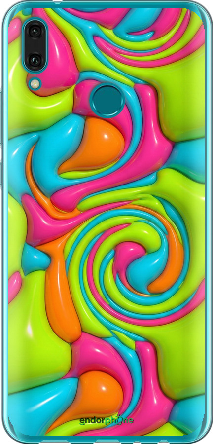 Силиконовый чехол Y2K Jelly Dream для Huawei Y9 2019 - 6780u-1602 изображение 