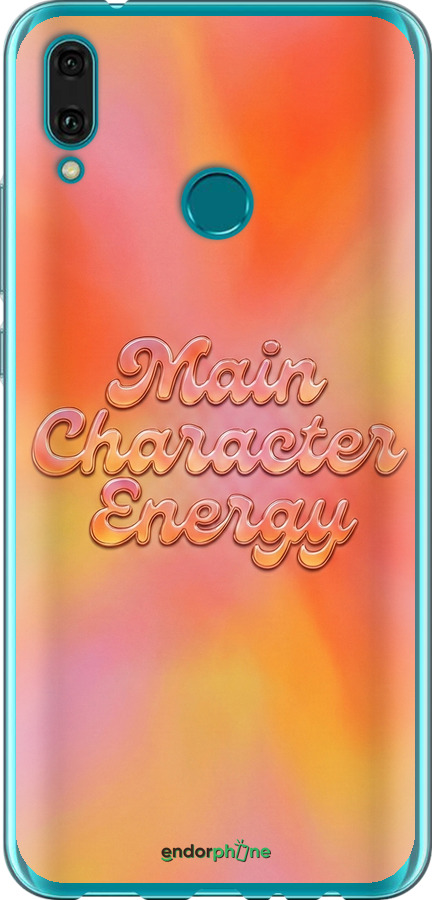 Силиконовый чехол Aura Gradient Main Character Energy Aesthetic Y2K для Huawei Y9 2019 - 6783u-1602 изображение 