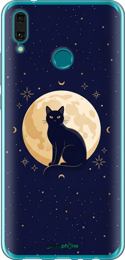 Силиконовый чехол Cute Cat Celestial/Witchy для Huawei Y9 2019 - 6787u-1602 изображение 