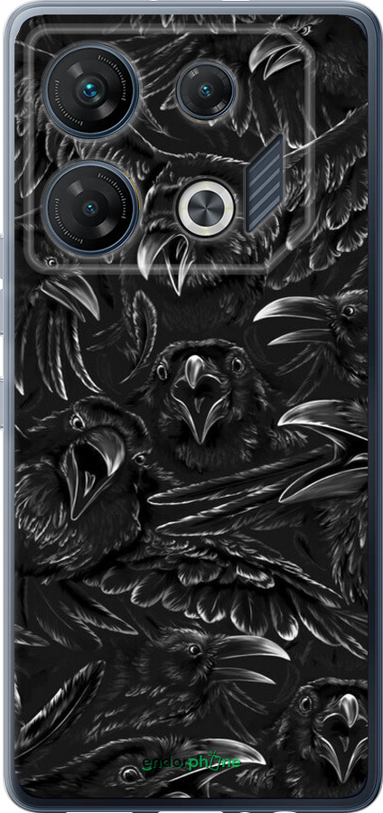 Силіконовий чехол Вороня лють для Infinix GT 10 pro - 6474u-3172 изображение 