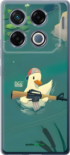 Силиконовый чехол Уточка с автоматом для Infinix GT 20 Pro - 6356u-3735 изображение 