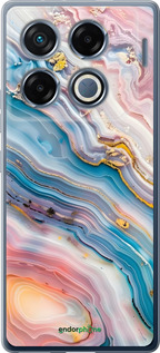 Силиконовый чехол Мрамор красивый для Infinix GT 20 Pro - 6376u-3735 изображение 