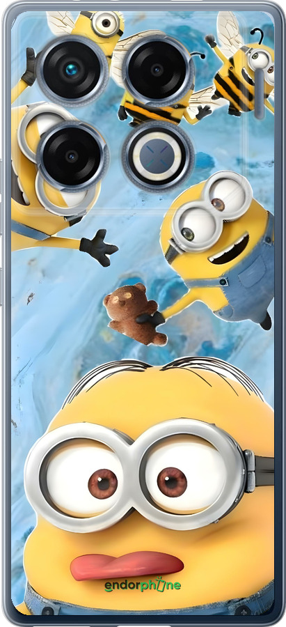 Силіконовий чехол Миньоны для Infinix GT 20 Pro - 6386u-3735 изображение 