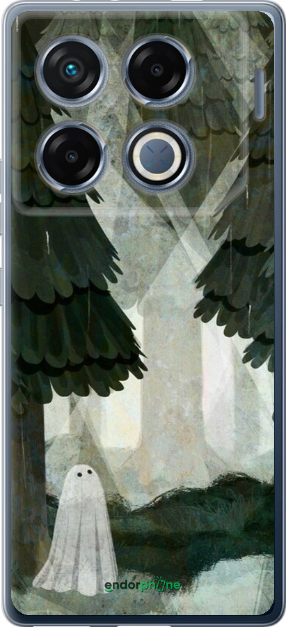 Силиконовый чехол С изображением соснового леса и привидения для Infinix GT 20 Pro - 6420u-3735 изображение 