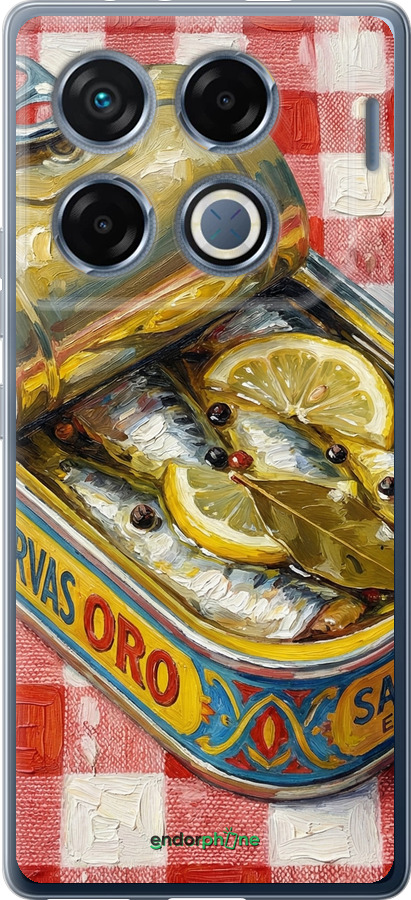 Силиконовый чехол Vintage Sardine Tin Phone для Infinix GT 20 Pro - 6772u-3735 изображение 