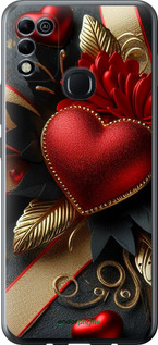 Силиконовый чехол Сердечки v2 для Infinix Hot 11 Play - 5832u-2756 изображение 