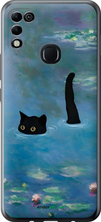 Силиконовый чехол С изображением кота и водяной лилии Monet для Infinix Hot 11 Play - 6519u-2756 изображение 