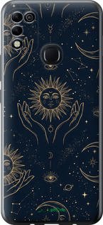 Силиконовый чехол 'Celestial Harmony: Sun & Moon Gold Mystic Pattern' для Infinix Hot 11 Play изображение 3