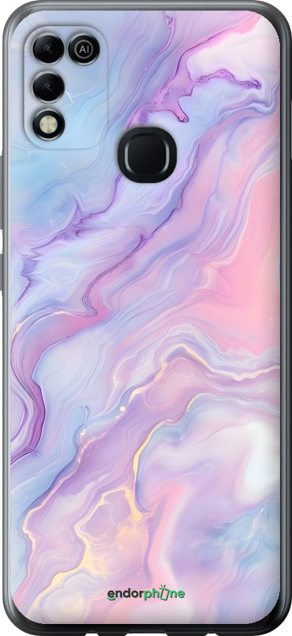 Силиконовый чехол Нежный мрамор для Infinix Hot 11 Play - 6310u-2756 изображение 