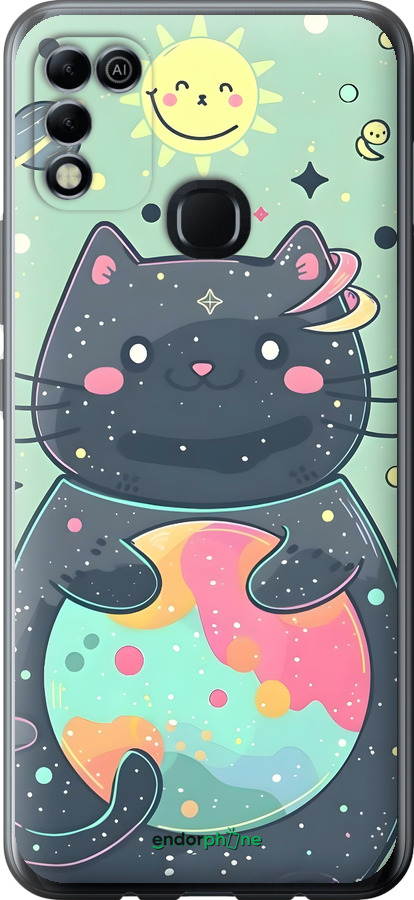 Силіконовий чехол Милый котик для Infinix Hot 11 Play - 6364u-2756 изображение 