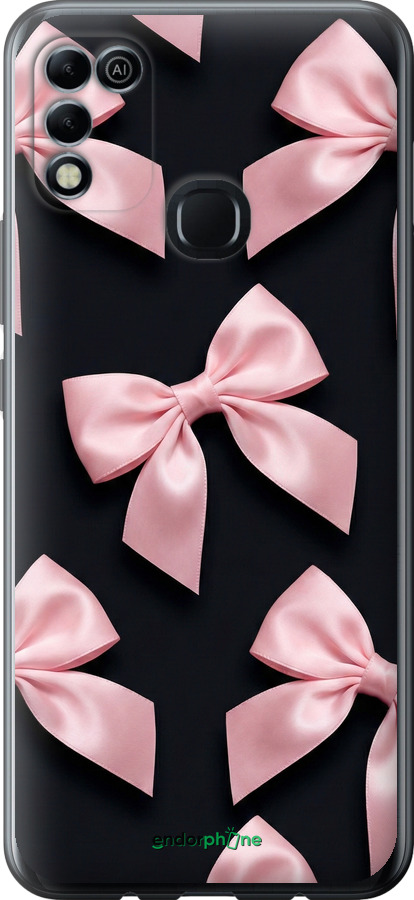 Силиконовый чехол Coquette Ribbons Dark Coquette для Infinix Hot 11 Play - 6767u-2756 изображение 