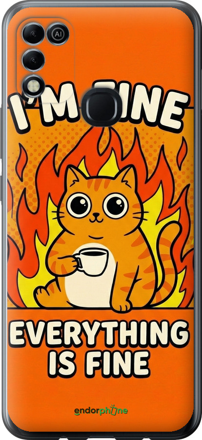 Силіконовий чехол Funny Cat для Infinix Hot 11 Play - 6786u-2756 изображение 