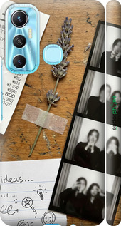 3D пластиковый матовый чехол Aesthetic Scrapbook Collage для Infinix Hot 11 - 6773m-2762 изображение 