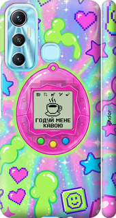 3D пластиковий матовий чохол 'Y2K Aesthetic Retro Pet: Годуй мене кавою' для Infinix Hot 11 зображення 5