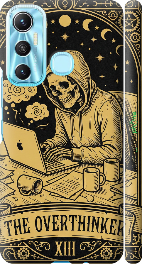 3D пластиковый матовый чехол The Overthinker для Infinix Hot 11 - 6774m-2762 изображение 