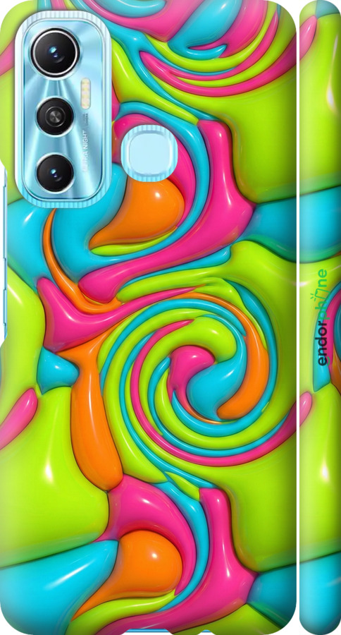 3D пластиковый матовый чехол Y2K Jelly Dream для Infinix Hot 11 - 6780m-2762 изображение 