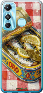 Силиконовый чехол Vintage Sardine Tin Phone для Infinix Hot 11 - 6772u-2762 изображение 