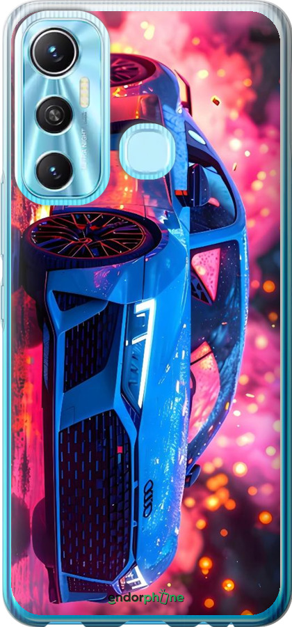 Силіконовий чехол Ауди для Infinix Hot 11 - 6286u-2762 изображение 
