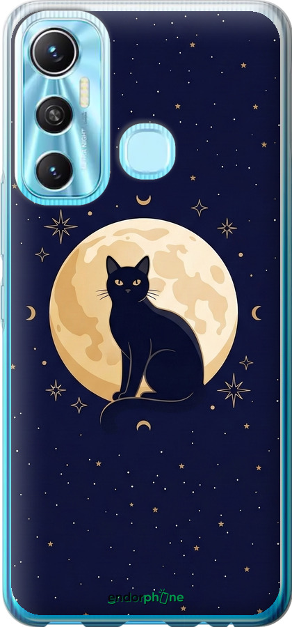 Силиконовый чехол Cute Cat Celestial/Witchy для Infinix Hot 11 - 6787u-2762 изображение 