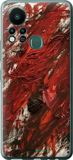 Силиконовый чехол Абстрактная композиция в красных тонах для Infinix Hot 11S - 6541u-2757 изображение 