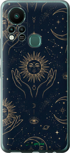 Силіконовий чохол 'Celestial Harmony: Sun & Moon Gold Mystic Pattern' для Infinix Hot 11S зображення 3