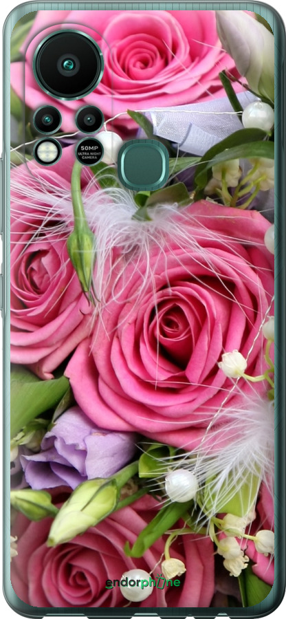 

Силіконовий чохол "Ніжність" для Infinix Hot 11S, Рожевий