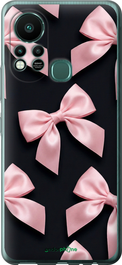 Силиконовый чехол Coquette Ribbons Dark Coquette для Infinix Hot 11S - 6767u-2757 изображение 