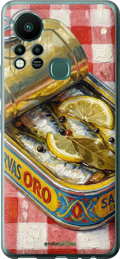 Силіконовий чехол Vintage Sardine Tin Phone для Infinix Hot 11S - 6772u-2757 изображение 