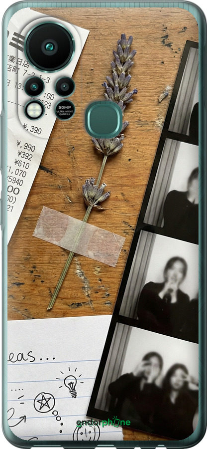 Силиконовый чехол Aesthetic Scrapbook Collage для Infinix Hot 11S - 6773u-2757 изображение 