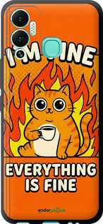 TPU чехол Funny Cat для Infinix Hot 12 Play - 6786b-2759 изображение 