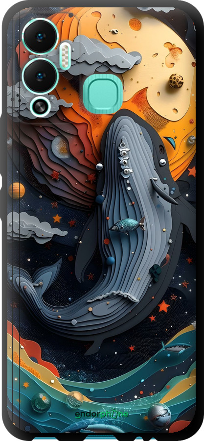 TPU чехол Кит у космосі для Infinix Hot 12 Play - 6328b-2759 изображение 