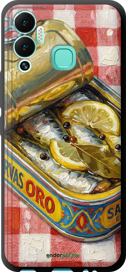 TPU чехол Vintage Sardine Tin Phone для Infinix Hot 12 Play - 6772b-2759 изображение 