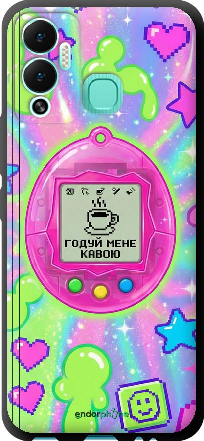 TPU чехол Y2K Aesthetic Retro Pet: Годуй мене кавою для Infinix Hot 12 Play - 6784b-2759 изображение 