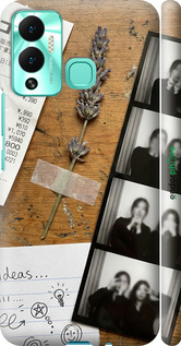 3D пластиковый матовый чехол Aesthetic Scrapbook Collage для Infinix Hot 12 Play - 6773m-2759 изображение 