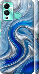 3D пластиковый матовый чехол 'Liquid Chrome' для Infinix Hot 12 Play изображение 7