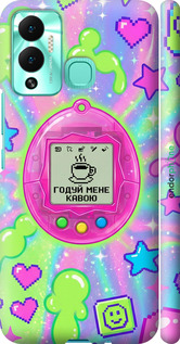 3D пластиковый матовый чехол 'Y2K Aesthetic Retro Pet: Годуй мене кавою' для Infinix Hot 12 Play изображение 7