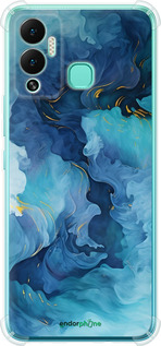 Силикон с усиленными углами чехол Акварель для Infinix Hot 12 Play - 6320sp-2759 изображение 
