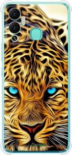 Силикон с усиленными углами чехол Леопард для Infinix Hot 12 Play - 6611sp-2759 изображение 