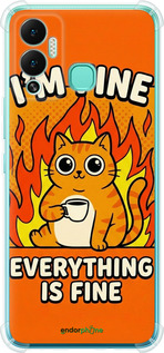 Силіконовий протиударний с посиленими кутами чехол Funny Cat для Infinix Hot 12 Play - 6786sp-2759 изображение 