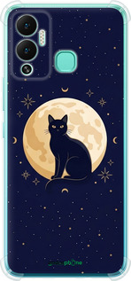 Силіконовий протиударний с посиленими кутами чехол Cute Cat Celestial/Witchy для Infinix Hot 12 Play - 6787sp-2759 изображение 