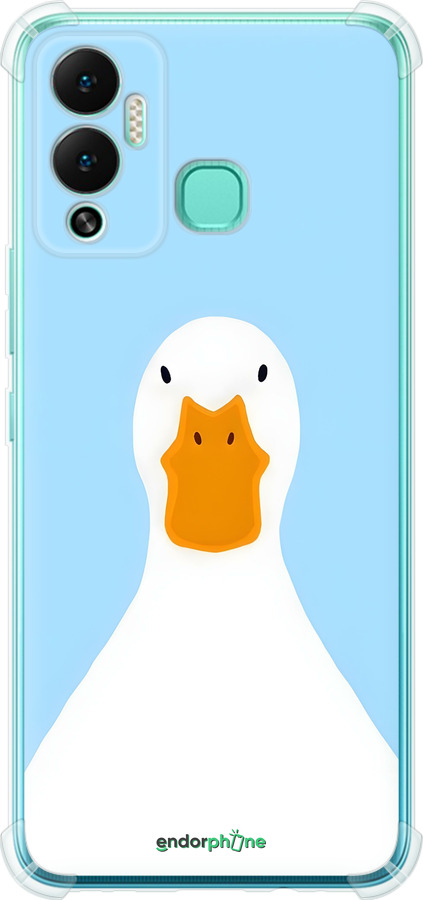 Силикон с усиленными углами чехол Гусь для Infinix Hot 12 Play - 6350sp-2759 изображение 