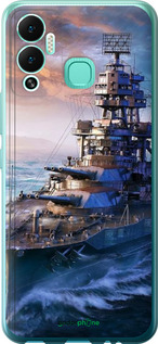 Силіконовий чехол Військовий корабель, world of tanks, wargaming для Infinix Hot 12 Play - 6461u-2759 изображение 