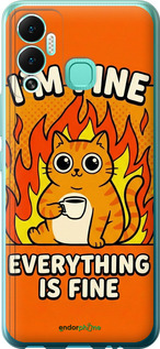 Силиконовый чехол Funny Cat для Infinix Hot 12 Play - 6786u-2759 изображение 