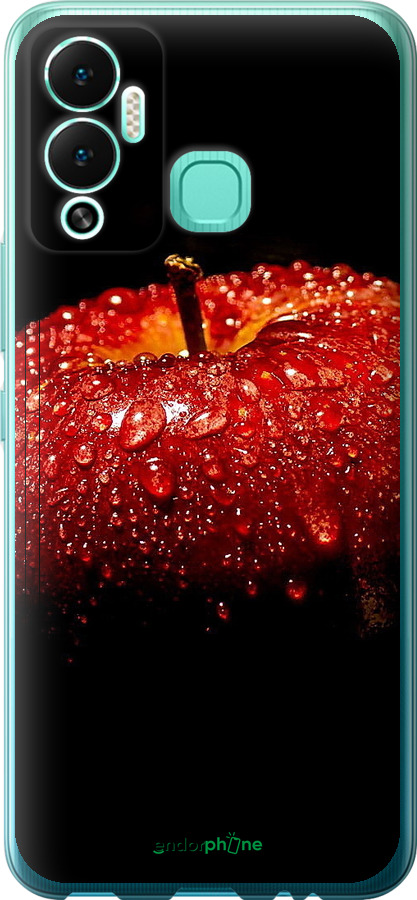 Силиконовый чехол Яблоко для Infinix Hot 12 Play - 6022u-2759 изображение 