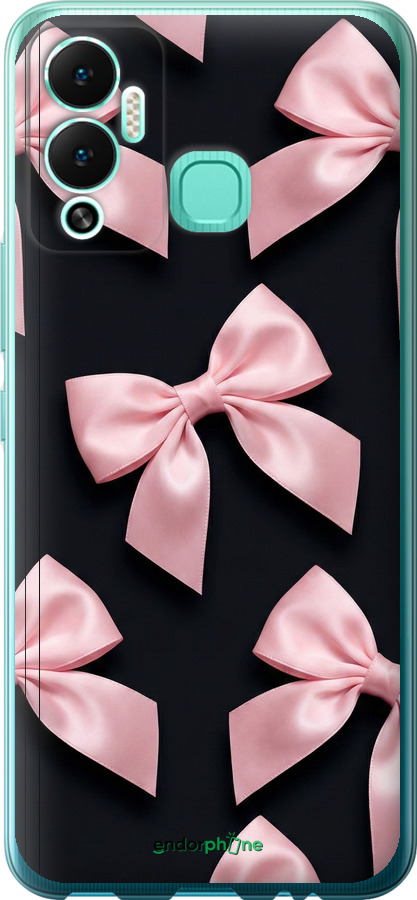 Силиконовый чехол Coquette Ribbons Dark Coquette для Infinix Hot 12 Play - 6767u-2759 изображение 